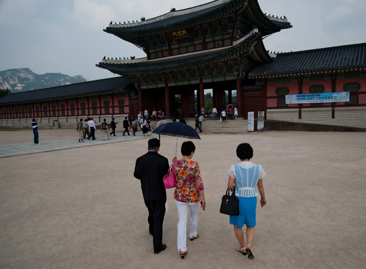 il Gwanghwamun, ingresso principale di Palazzo Gyeongbokgung